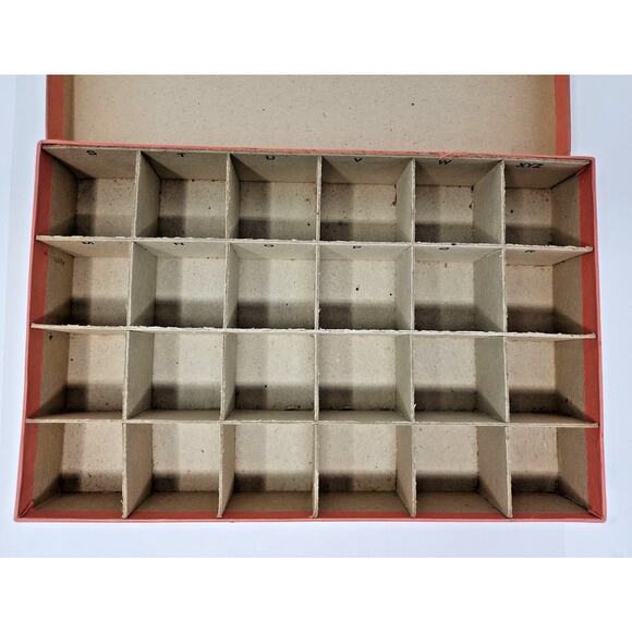 Vintage Crown Toy MFG Corp Initial Identification Key Tag Display Box Empty U127 - Picture 2 of 9